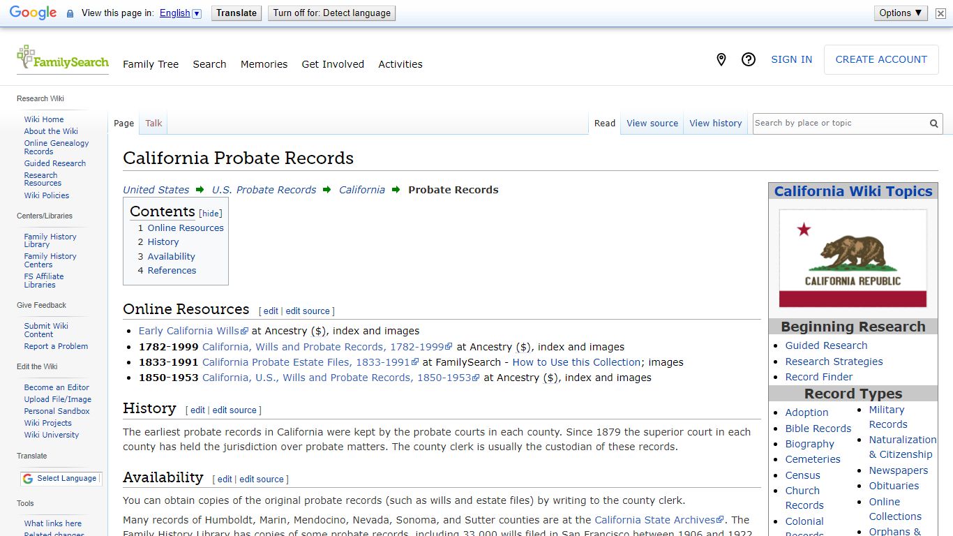 California Probate Records • FamilySearch